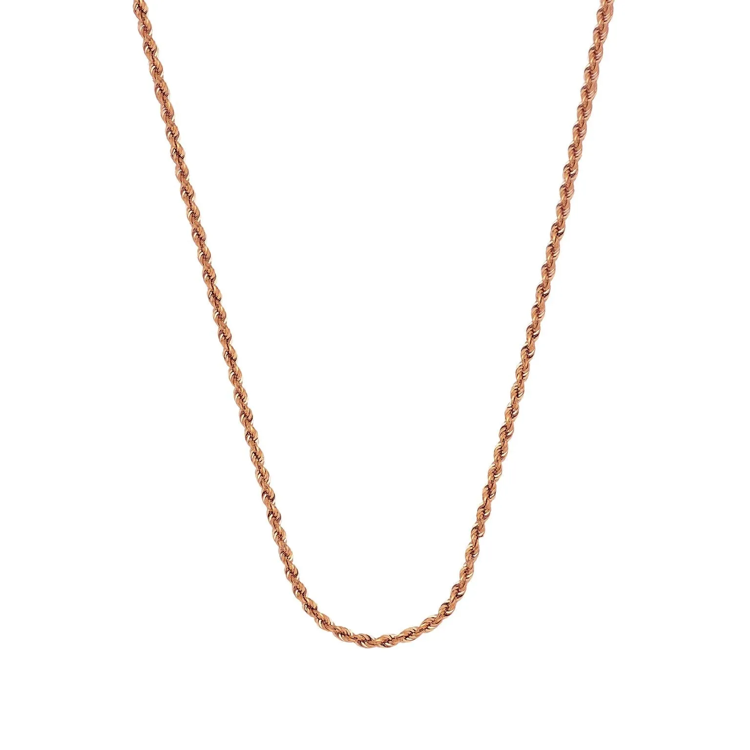 1.05mm Diamond Cut Rope Chain - 20"
