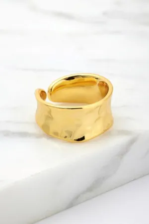 Bianca adjustable ring gold