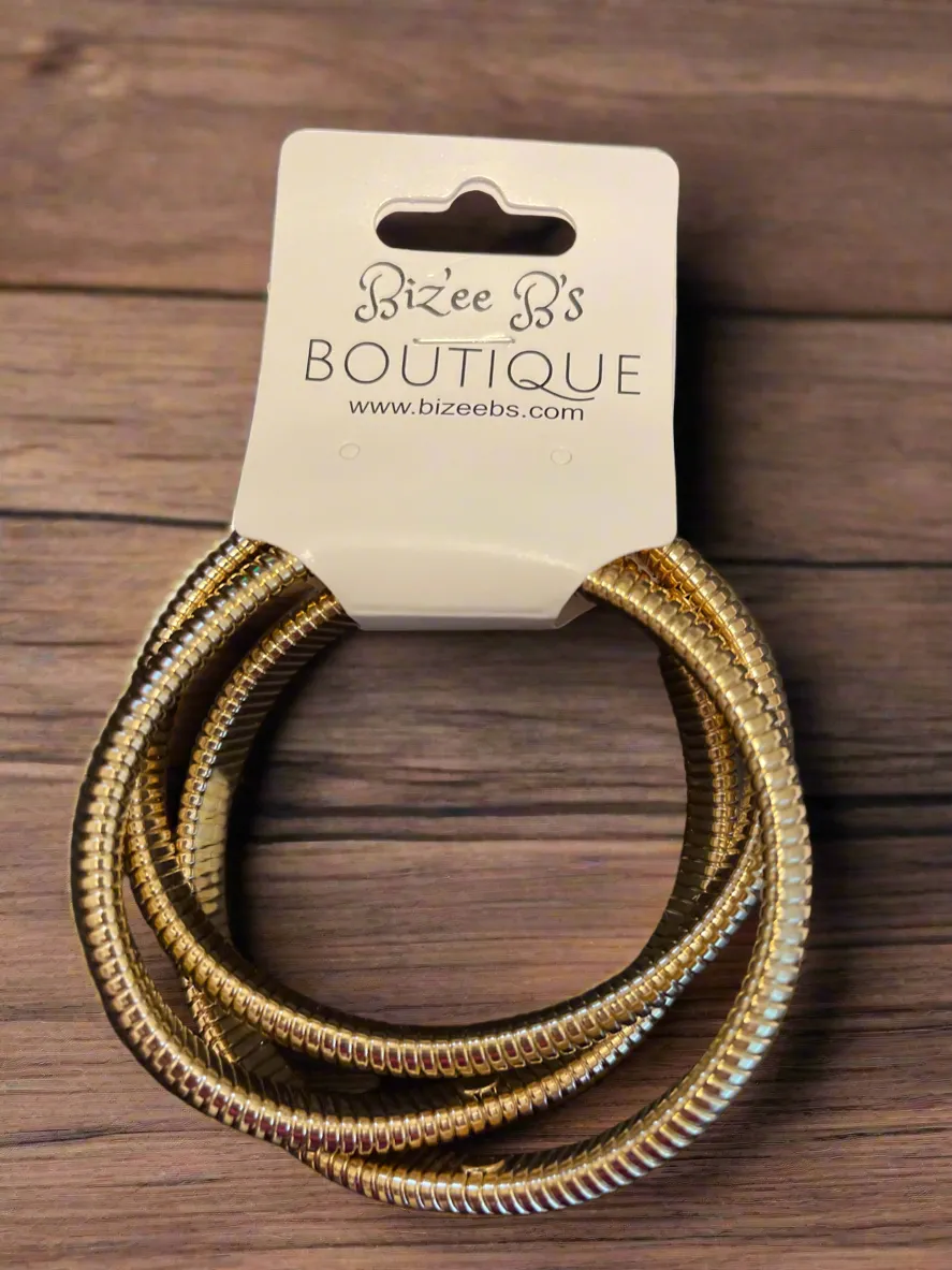 Golden Bangle Bracelets