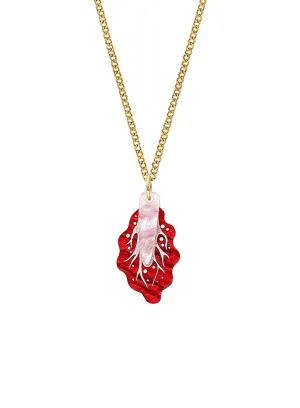 Radicchio Leaf Pendant