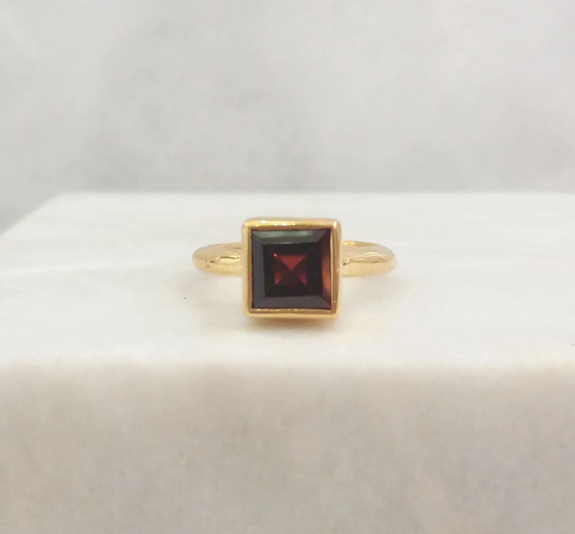 Red Garnet Maxi Ring