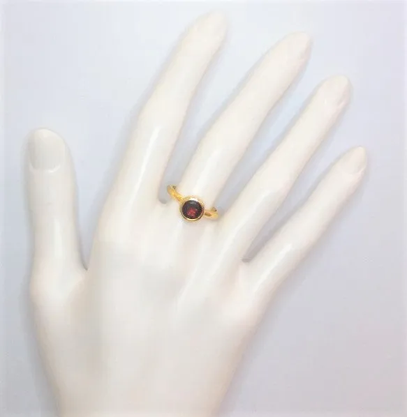 Red Garnet Maxi Ring