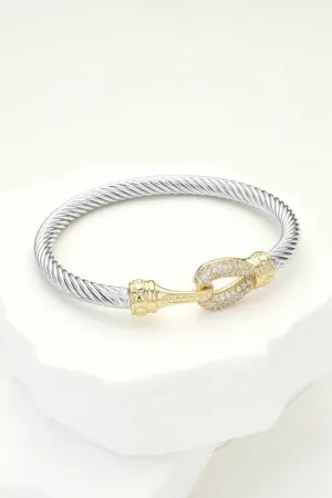 Reel it In Silver Cable Bracelet