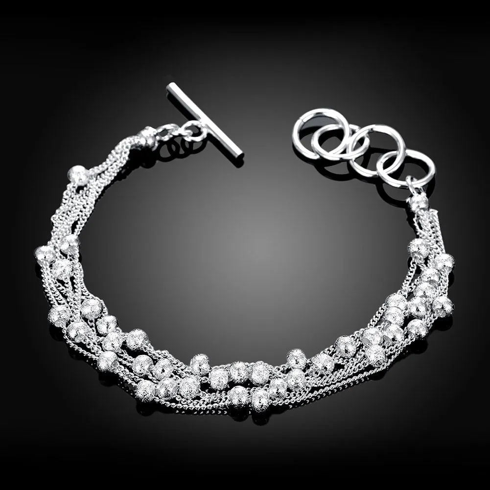 Six-line sand beads bracelet