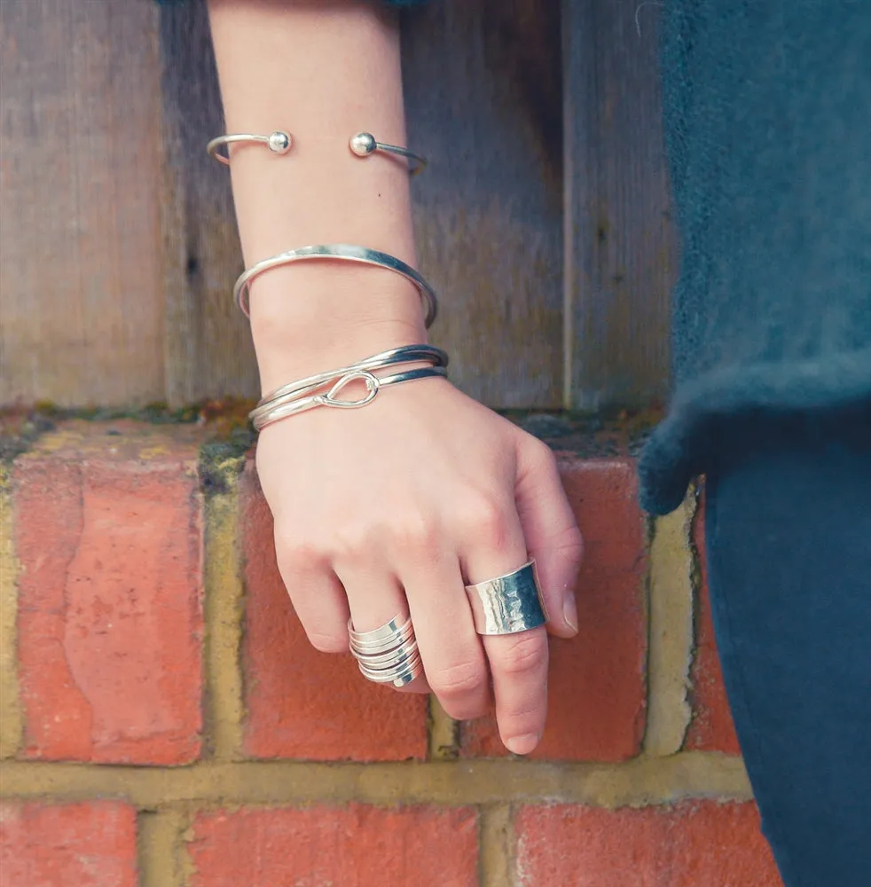 Sterling Silver Loop and Hook Bracelet