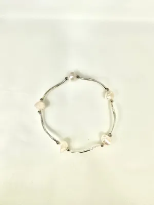 Twisted Silver Bracelet